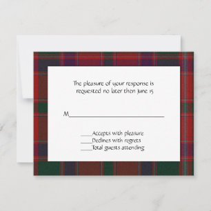 Stewart Kariert RSVP Card Karte