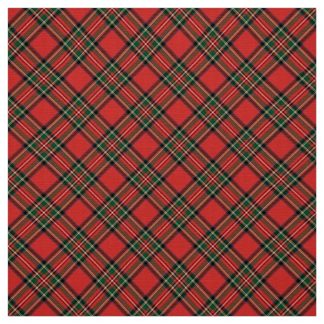 Stewart königlicher Tartan. Stoff (Muster)