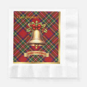 Stewart Personalisiert Tartan Christmas Serviette