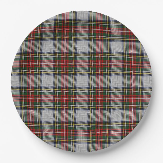 Stewart Royal Dress Tartan Pappteller (Vorderseite)