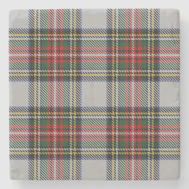 Stewart Royal Dress Tartan Steinuntersetzer (Vorderseite)