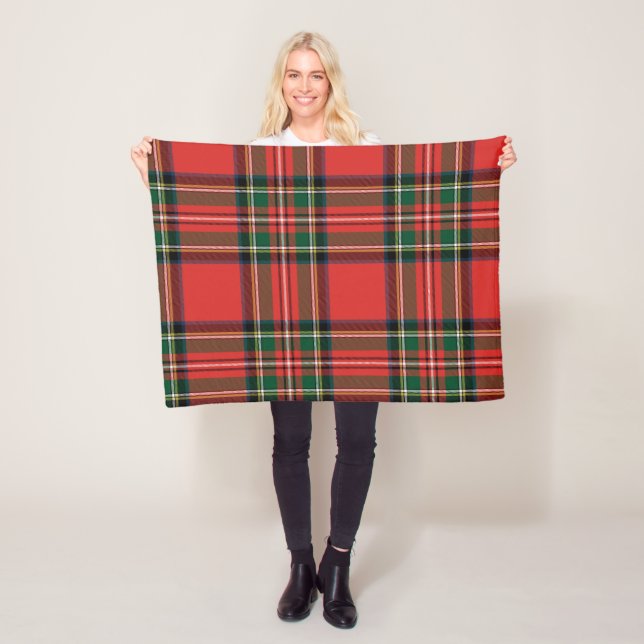 Stewart Royal Tartan. Fleecedecke (Beispiel)