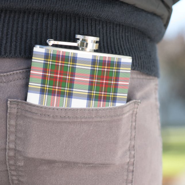 Stewart Royal Tartan Kariertes Muster Flachmann (Beispiel)