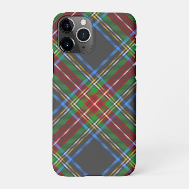 Stewart Stuart Black Clan Tartan Kariert iPhone Hülle (Rückseite)
