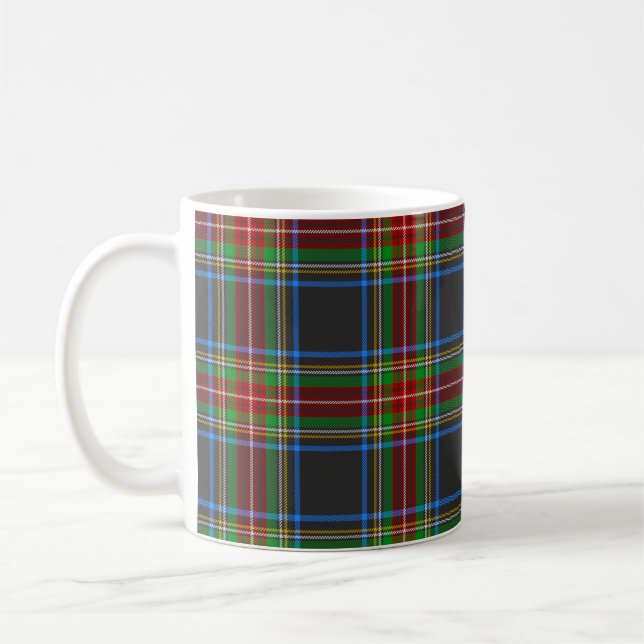 Stewart Stuart Black Clan Tartan Kariert Kaffeetasse (Links)