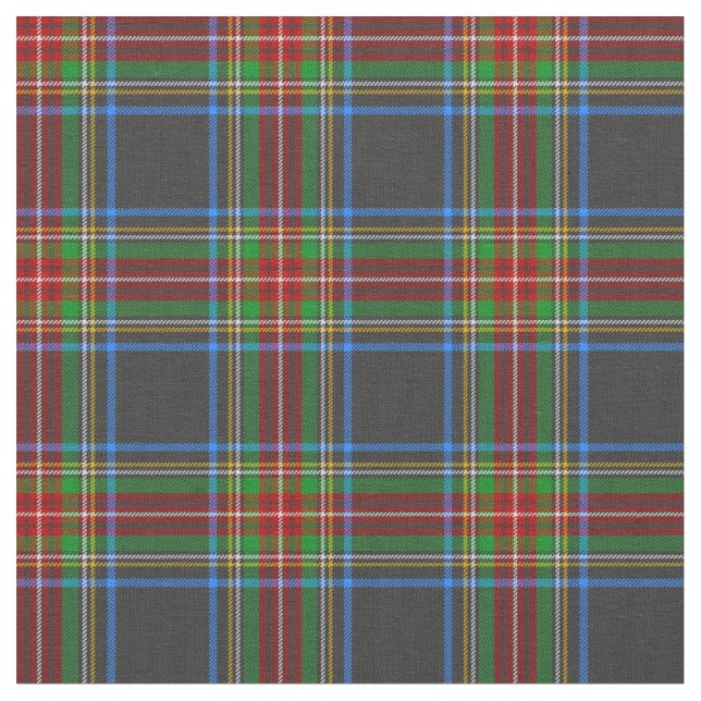 Stewart Stuart Black Clan Tartan Kariert Stoff (Nahaufnahme)