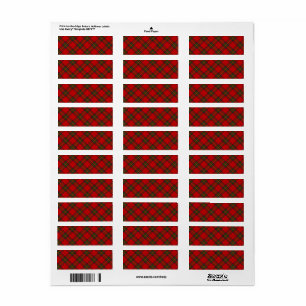 Stewart / Stuart tartan rot kariert
