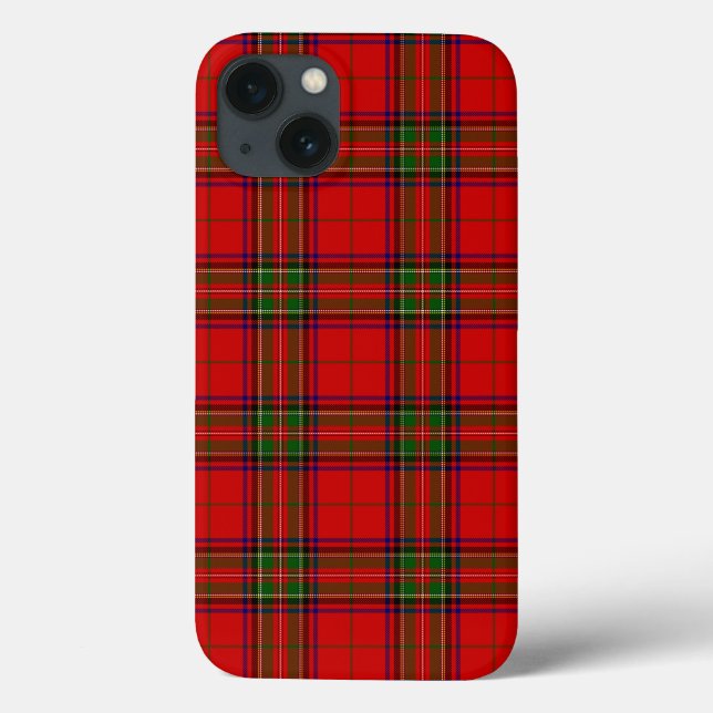 Stewart / Stuart tartan rot kariert Case-Mate iPhone Hülle (Rückseite)