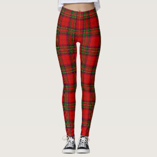 Stewart / Stuart tartan rot kariert Leggings