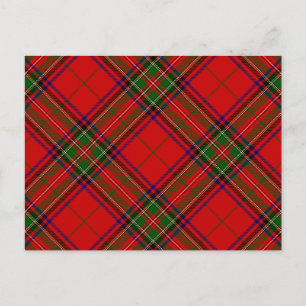 Stewart / Stuart tartan rot kariert Postkarte