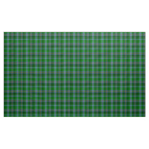 Stewart-Tartan Blau Grün und Schwarz Karierter Sto Stoff