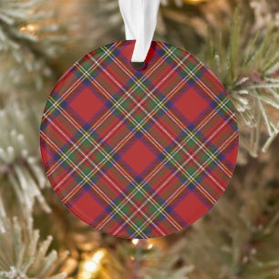 Stewart Tartan Kariertes schottisches Muster Ornament