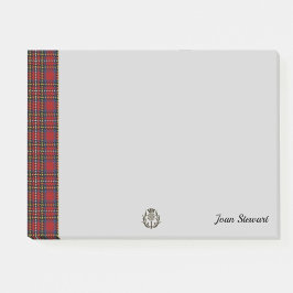 Stewart Tartan & Scottish Thistle Personalisiert Post-it Klebezettel
