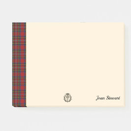 Stewart Tartan & Scottish Thistle Personalisiert Post-it Klebezettel