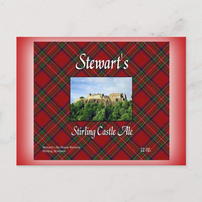 Stewart's Stirling Castle Ale Postkarte (Vorderseite)