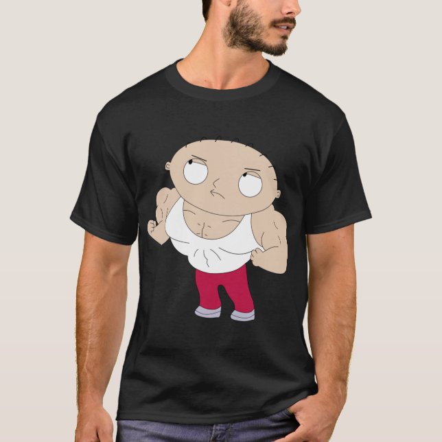 Stewies Fitnessstudiofreunde T-Shirt (Vorderseite)