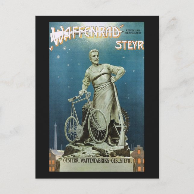 Steyr Firearms arrad Advert Vintag Postkarte (Vorderseite)