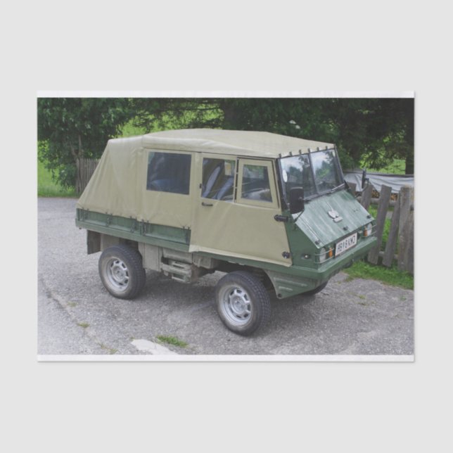 Steyr Puch Haflinger Seidenpapier (Vorderseite)