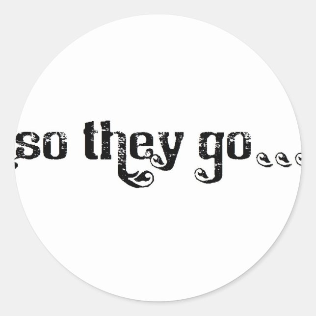 STG Roll Logo weiß Runder Aufkleber (Vorderseite)