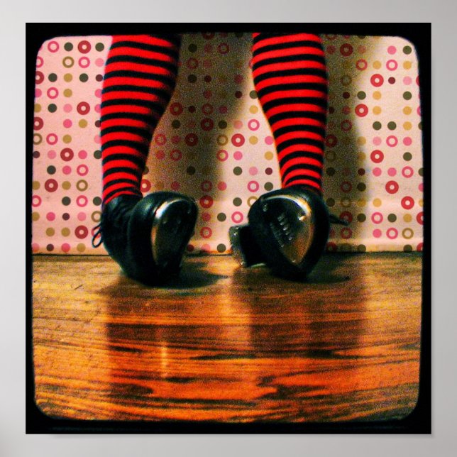 Stich, bis du mit einer Tüte fotografischer Printw Poster (Vorne)