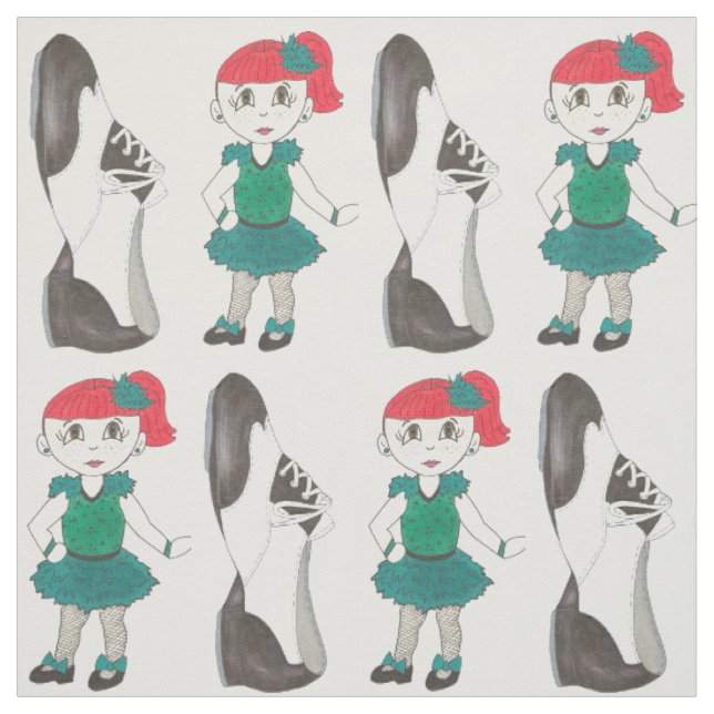 Stich Dance Class Dancer Girl Erwägung Tapdance Gr Stoff (Muster)