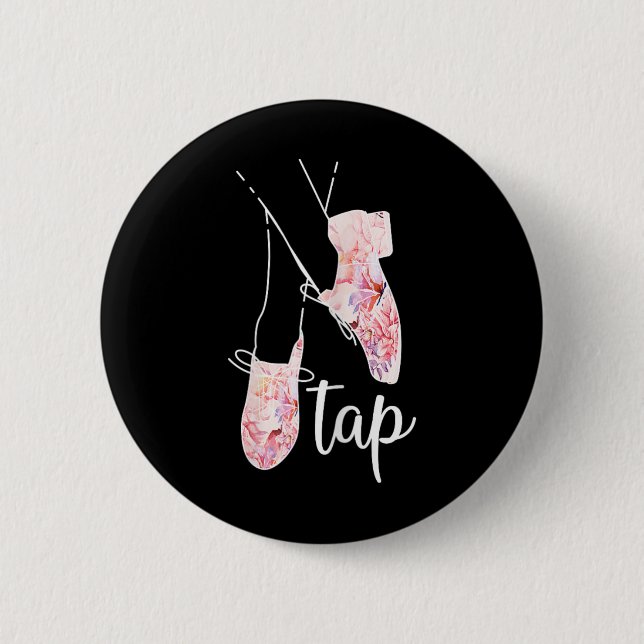 Stich Dance Lover Stecht Tänzer Tanzlehrer Button (Vorderseite)