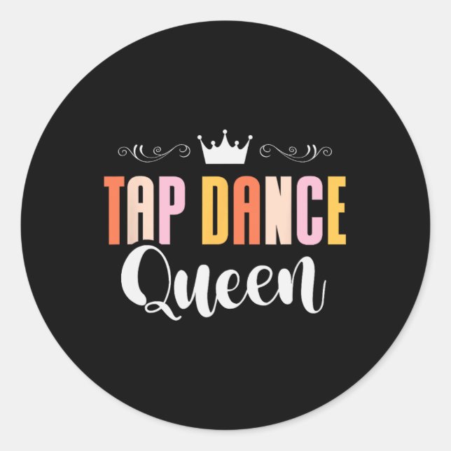 Stich Dance Queen Stich Dancing Stich Dancer Dance Runder Aufkleber (Vorderseite)