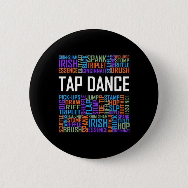 Stich Dance Words Lover Gift Stich Dancer Gifts Da Button (Vorderseite)