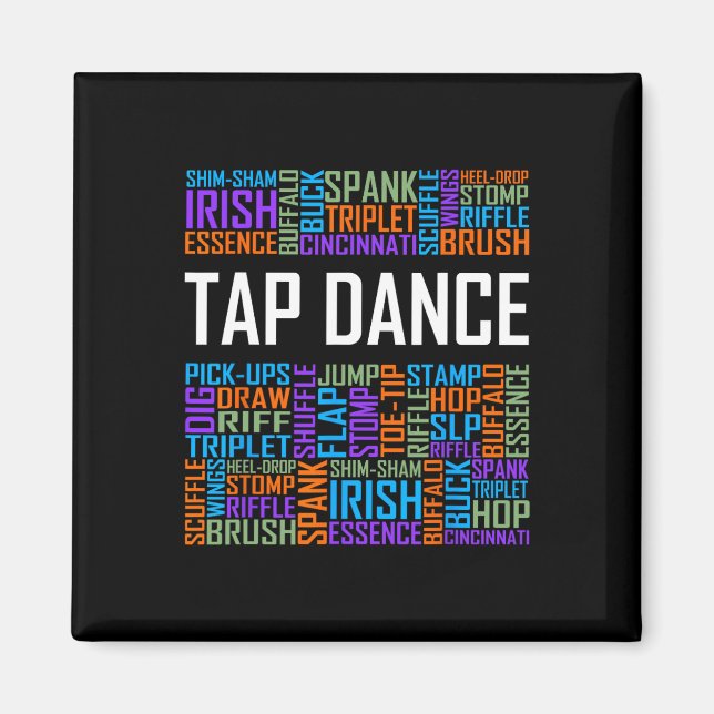 Stich Dance Words Lover Gift Stich Dancer Gifts Da Magnet (Vorne)