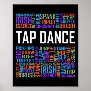 Stich Dance Words Lover Gift Stich Dancer Gifts Da Poster