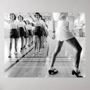 Stich Dancing Class, 1942. Vintages Foto Poster
