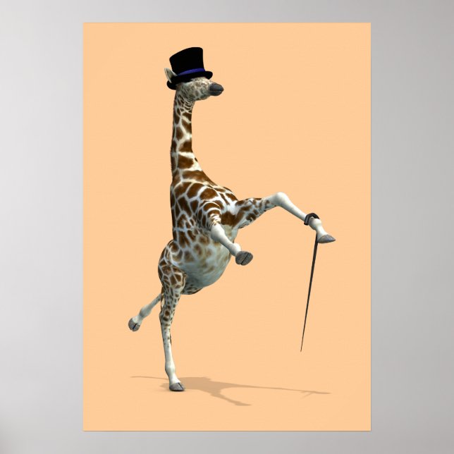 Stich Dancing Giraffe Poster (Vorne)