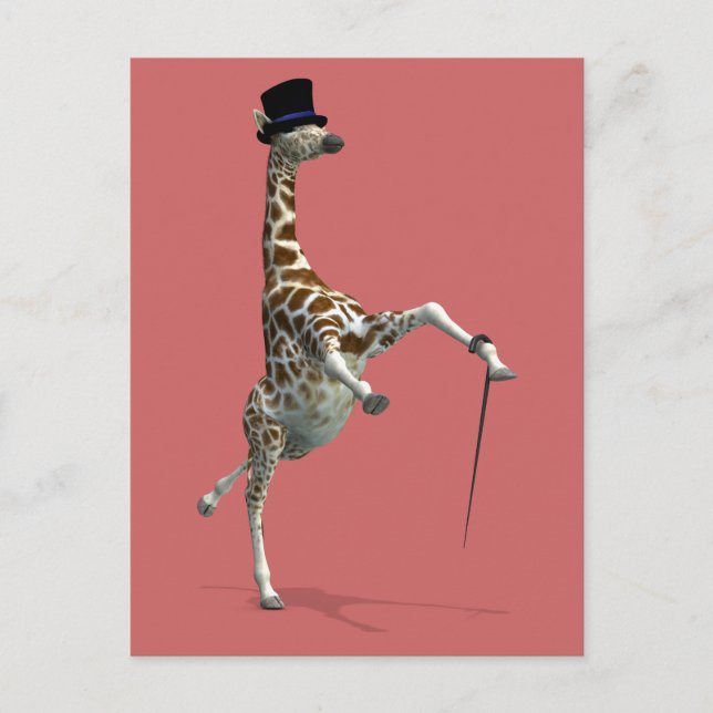 Stich Dancing Giraffe Postkarte (Vorderseite)