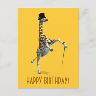 Stich Dancing Giraffe Postkarte