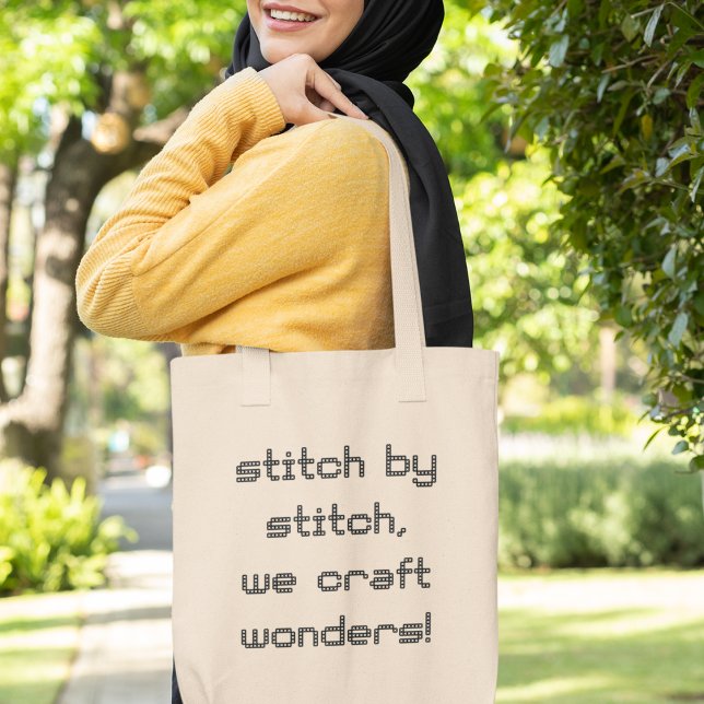 Stich durch Stich kreatives Stich Lover-Geschenk Tragetasche (Shop now and stitch on!)