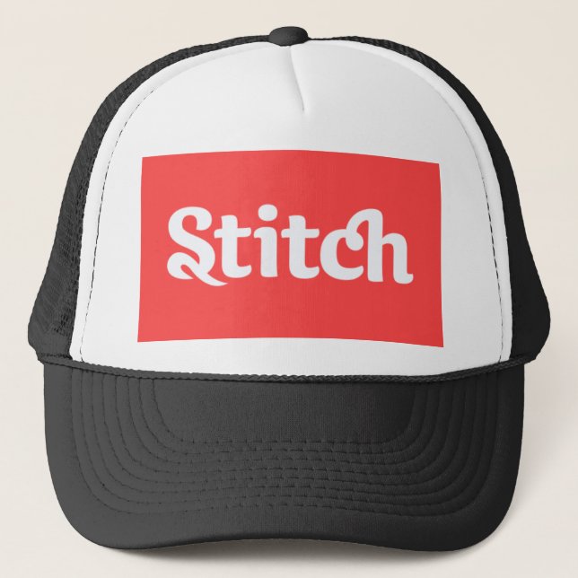 Stich-Hut Truckerkappe (Vorderseite)
