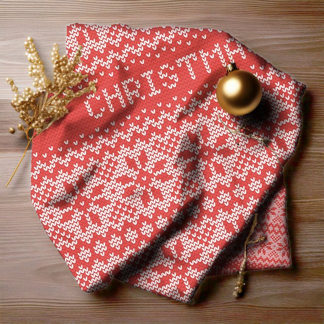 Stich-Muster (Knitted Stitch Pattern)1 Rot/Weiß-ID Stoff (Von Creator hochgeladen)