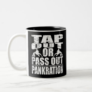 Stich oder Weitergabe der Bezahlung Zweifarbige Tasse