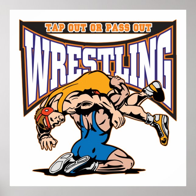 Stich-Out-Wrestler Poster (Vorne)