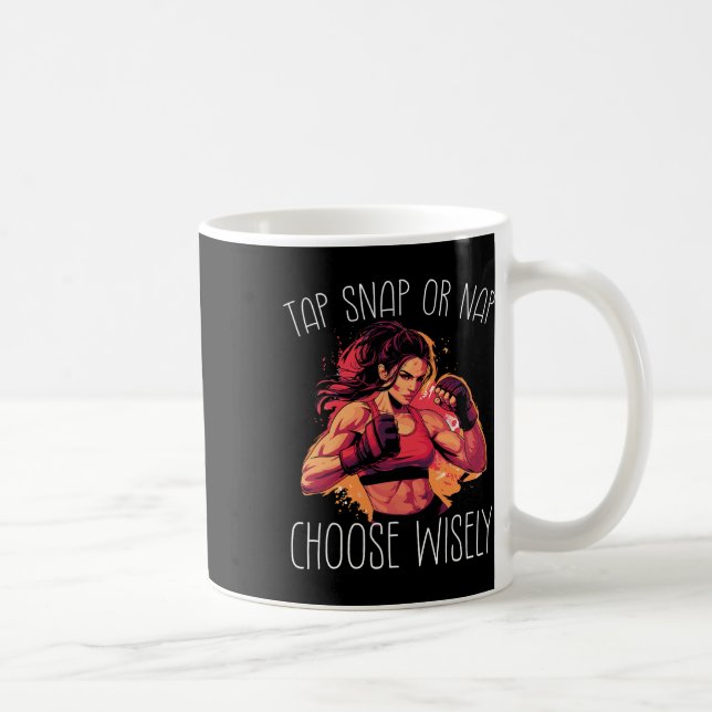 Stich Snap oder Nickerchen Karate Judo Kaffeetasse (Rechts)