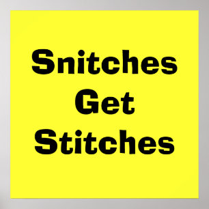 Stiche erhalten Stiche Poster