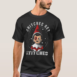 Stiche erhalten Stiche und enden in Ditches Sloga T-Shirt