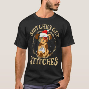 Stiche erhalten Stitches für Niedliche Hundefamili T-Shirt