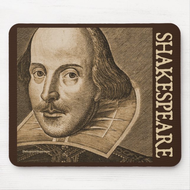 Stiche Shakespeare Droeshout Mousepad (Vorne)