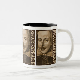Stiche Shakespeare Droeshout Zweifarbige Tasse