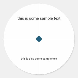 Stichprobenprüfung Runder Aufkleber