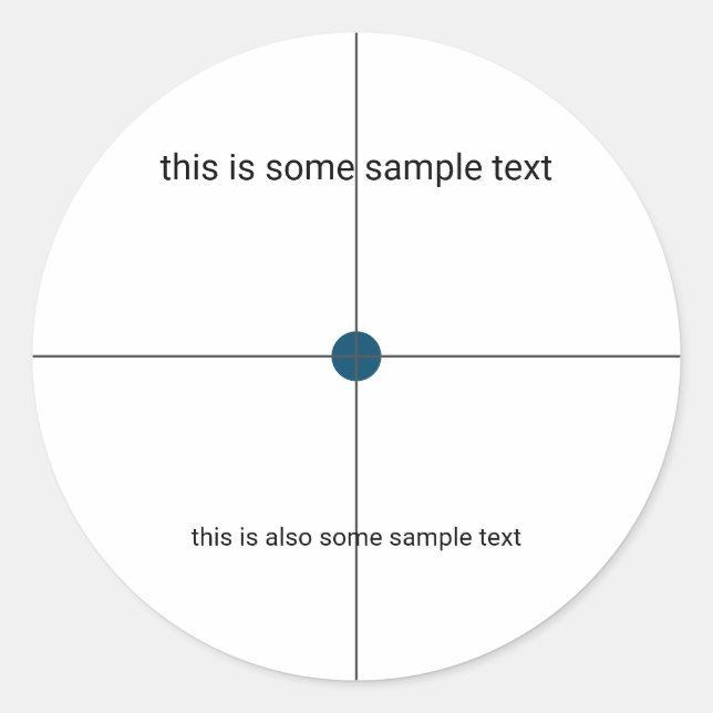 Stichprobenprüfung Runder Aufkleber (Vorderseite)