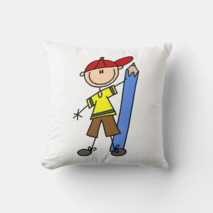 Stick Boy mit Stift Kissen