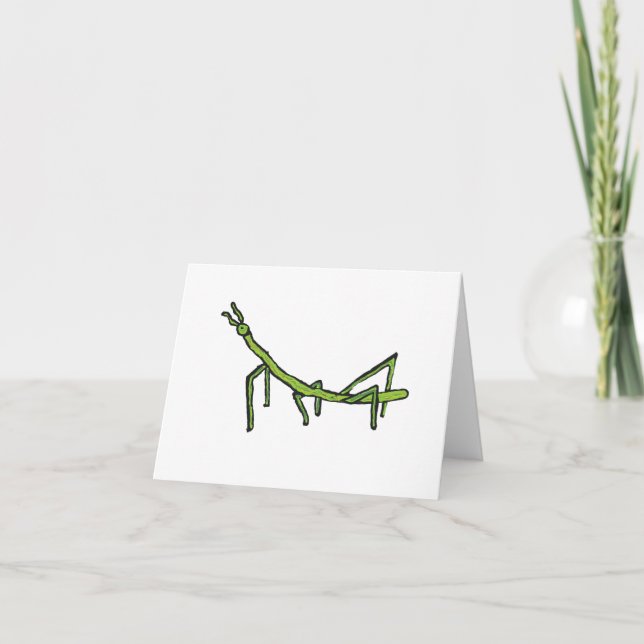 Stick Bug Insekt Karte (Vorderseite)