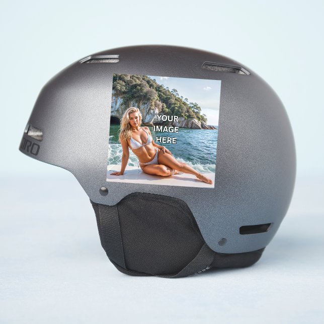 STICK! ✨ Custom Vinyl Sticker Gloss   (Helmseite)